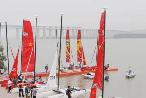 競帆黃河！首屆三門峽“黃河船奇”帆船公開賽起航